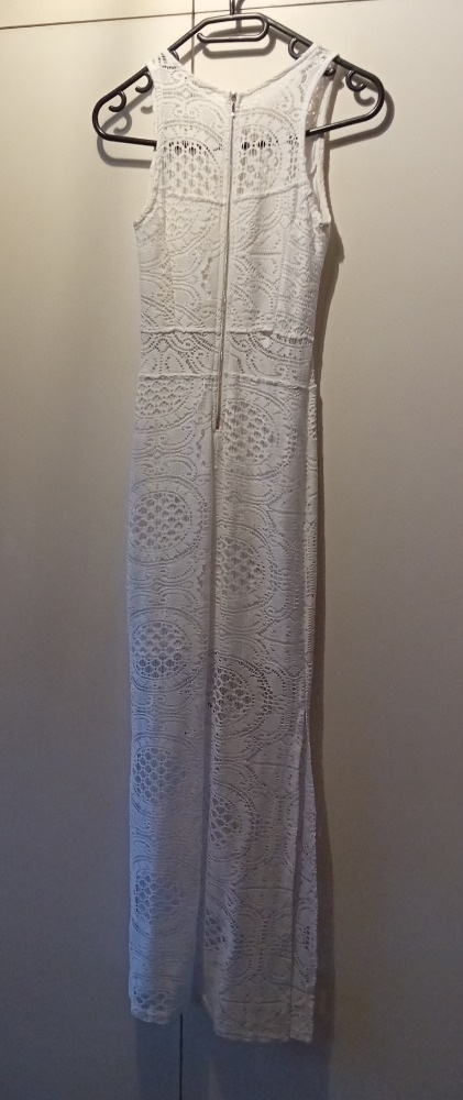 Bílé dlouhé šaty - 4