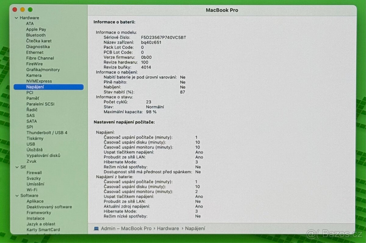 MacBook Pro 16” 2023 CTO /16GB RAM/1TB SSD/Záruka - 4