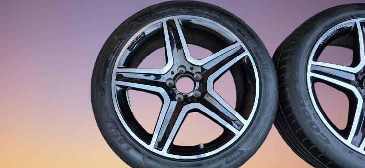 Disky AMG GLA 19" W156, 235/45/19 - letní- pošlu na dobírku - 4