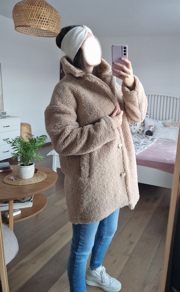 kašmírová čelenka - smetanová - 4