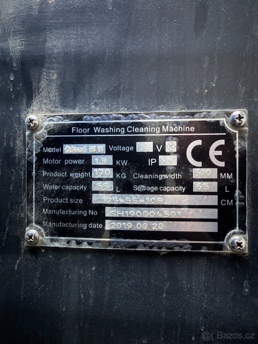 Podlahový mycí stroj Bohman B5T - 4