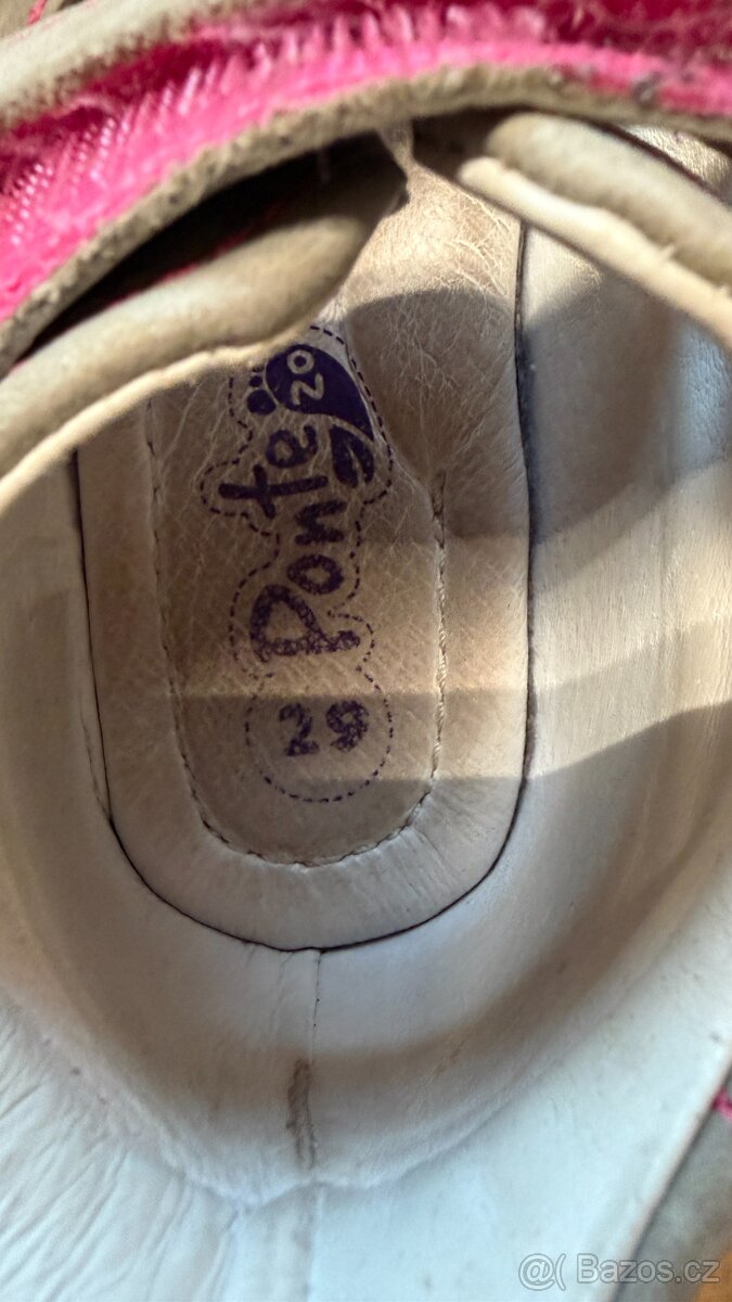 Dívčí dětské boty, sandály, bačkůrky Ponte vel 29 - 4