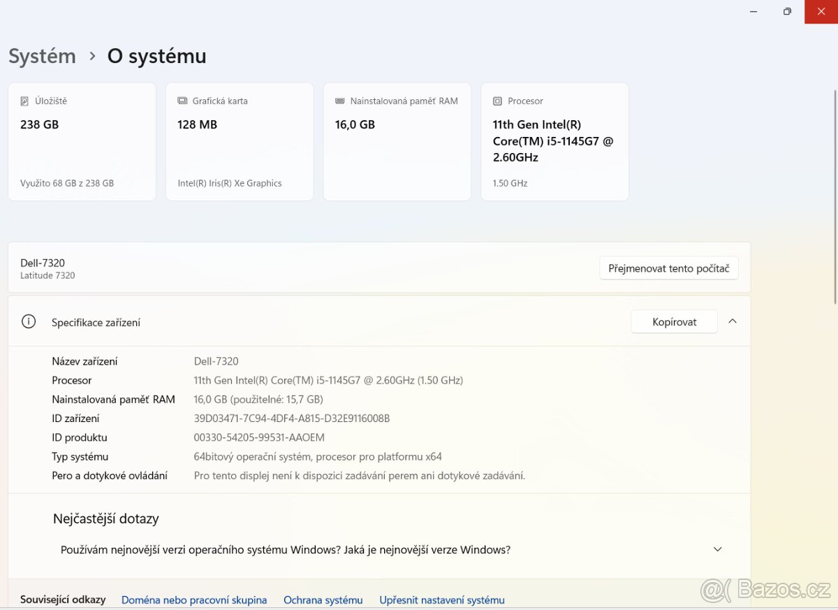Notebook Dell Latitude 7320 i5 16gb 256 ssd - 4