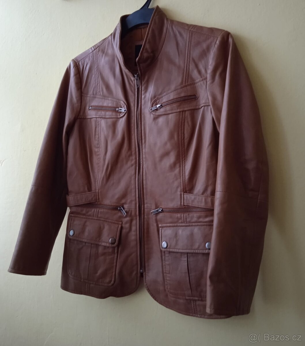 Kožená bunda, velikost 36 - 4