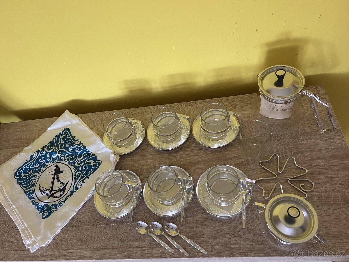 Retro čajova souprava, nova - 4