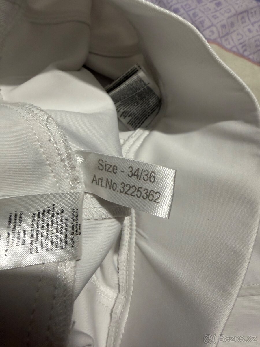 Bilé jezdecké rajtky s gripem. Vel 34/36 - 4