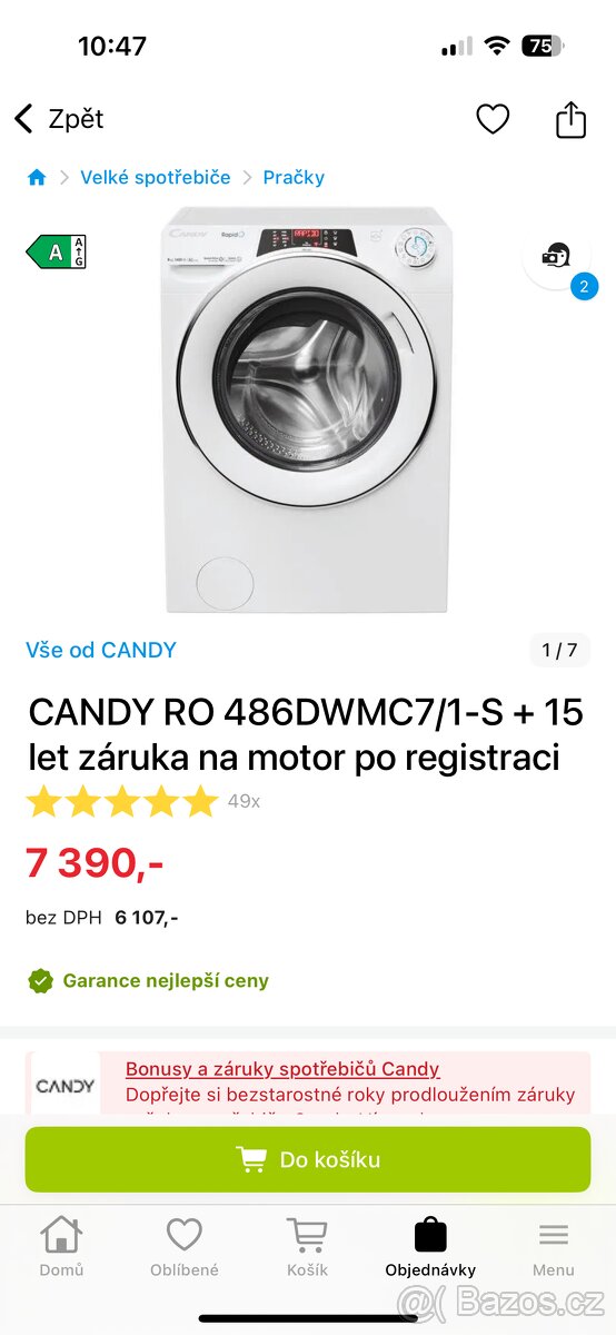 Candy pračka (nová) - 4