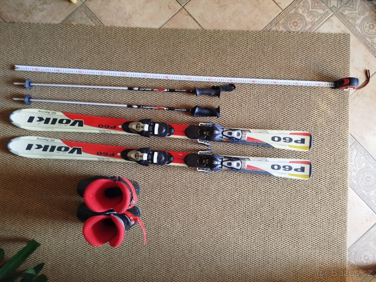 Dětské lyže Volki + hůlky a přeskáče - 4