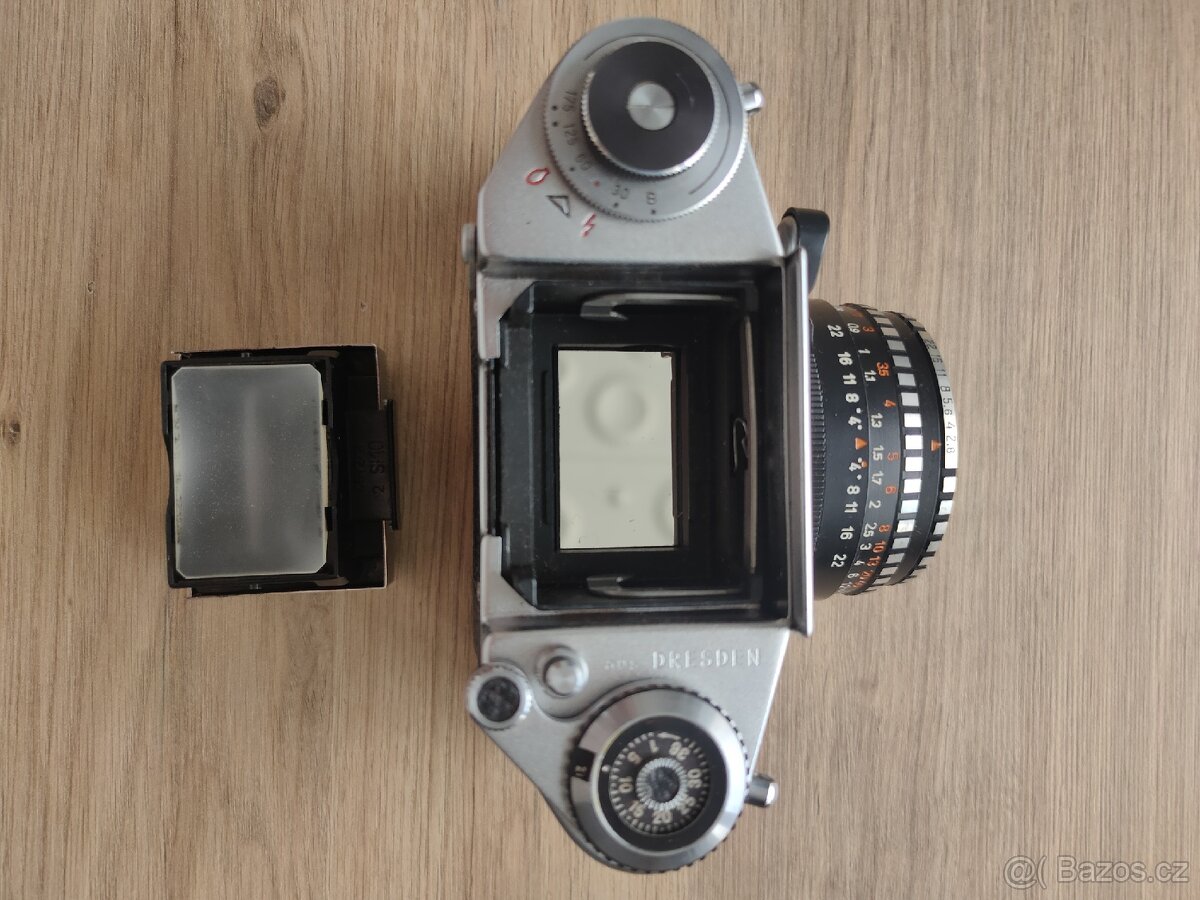 EXA Ia zrcadlovka + Meyer-Optik Oreston 50/1.8 + expozimetr - 4