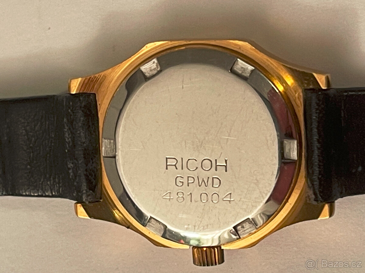 Damské hodinky Ricoh, kožený pásek, nova baterka, plně funkč - 4