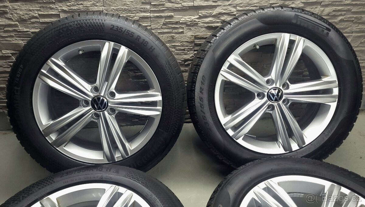 18" Originál VW Sebring 5x112 Tiguan II zimní pneu 5-6mm - 4