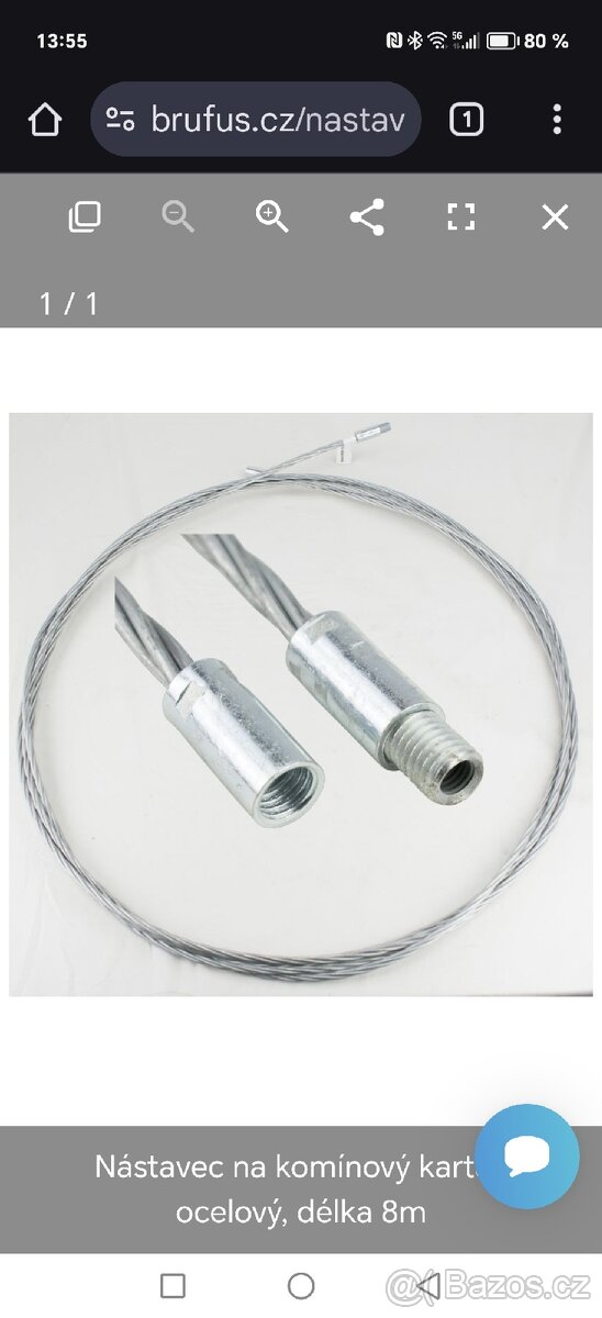 Kartáče na čištění kotle komínu kouřové koleno kouřovod - 4