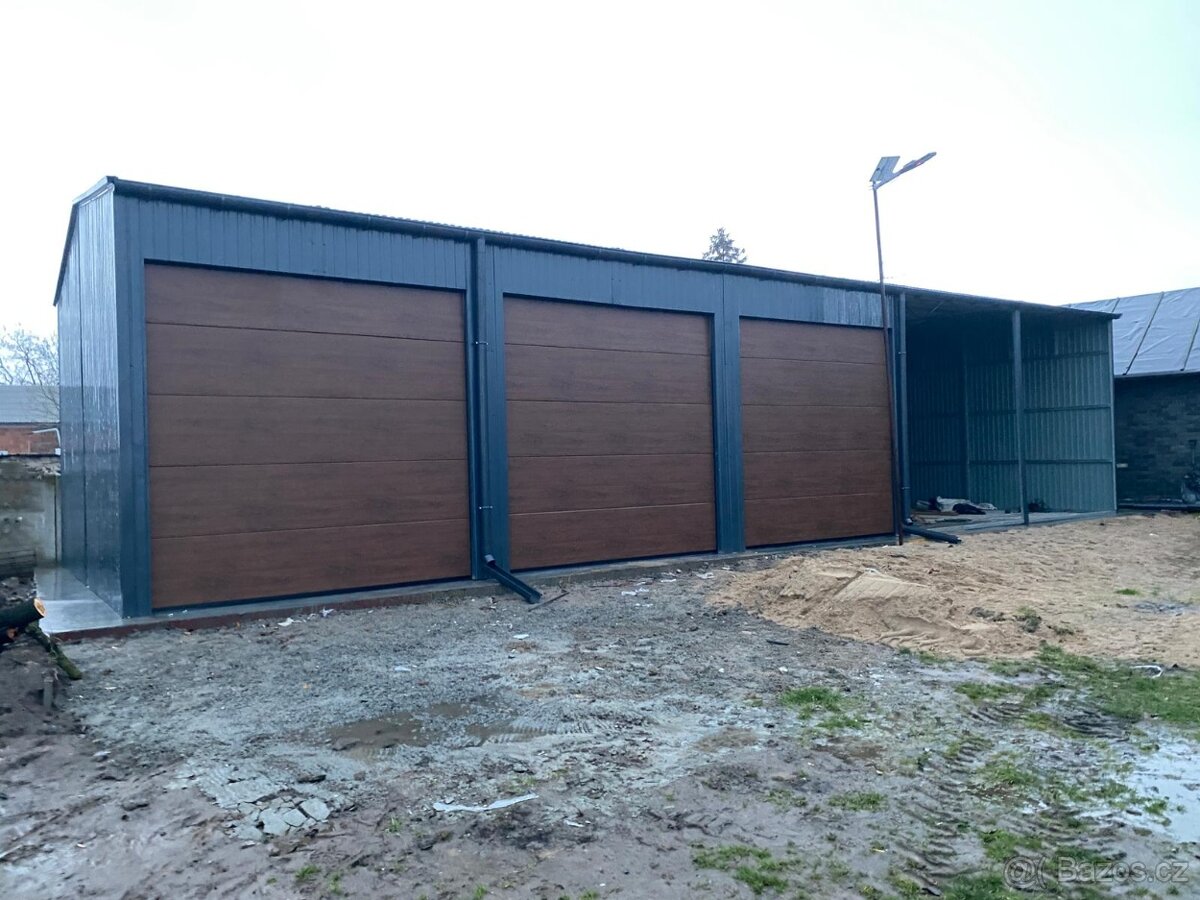 Plechová garáž 16,5x6m - 4