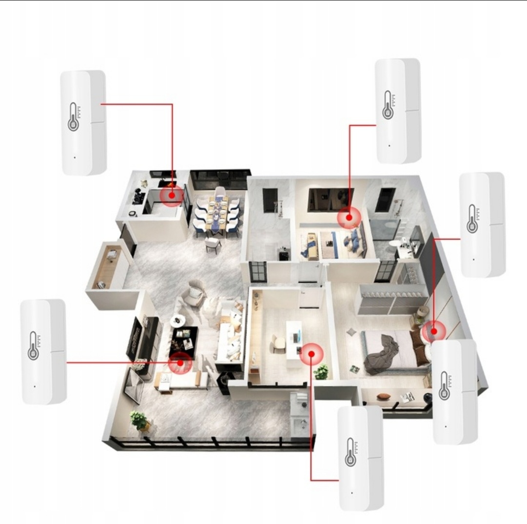 SENZOR TEPLOTY A VLHKOSTI CHYTRÝ Bluetooth TUYA, Smart LIFE - 4