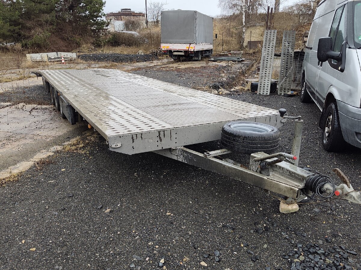 Dvouplato - Autopřepravník na 2 auta - 3 osa - - 4