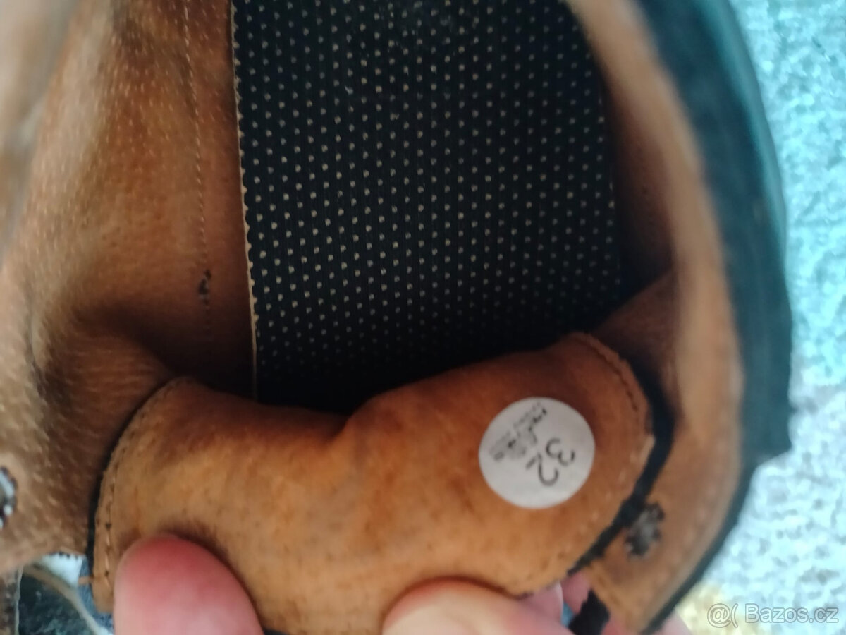 Dětské kožené barefoot boty Pegres BF32, vel.32 - 4