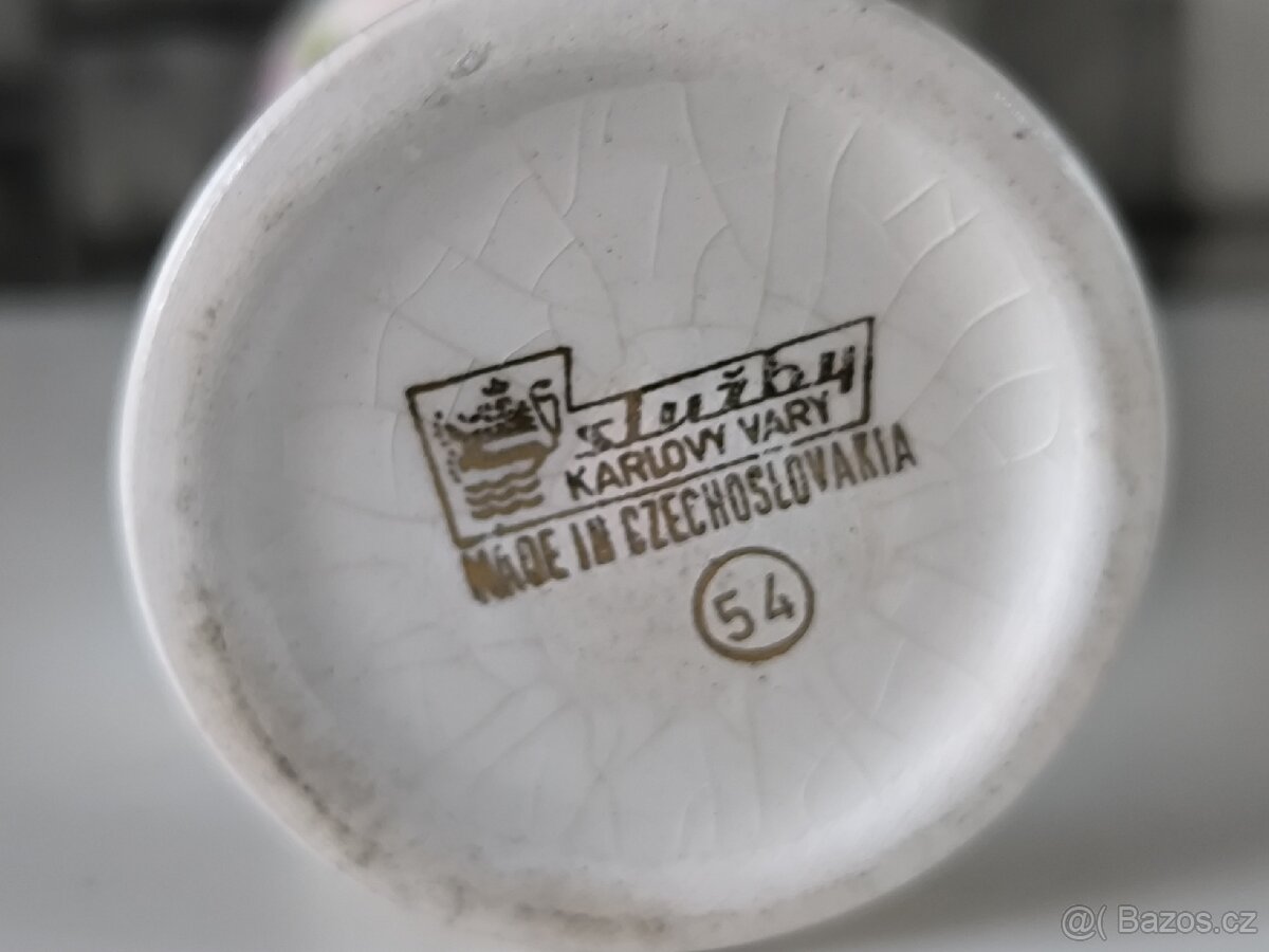 Starožitná keramická vázička - amforka - 4