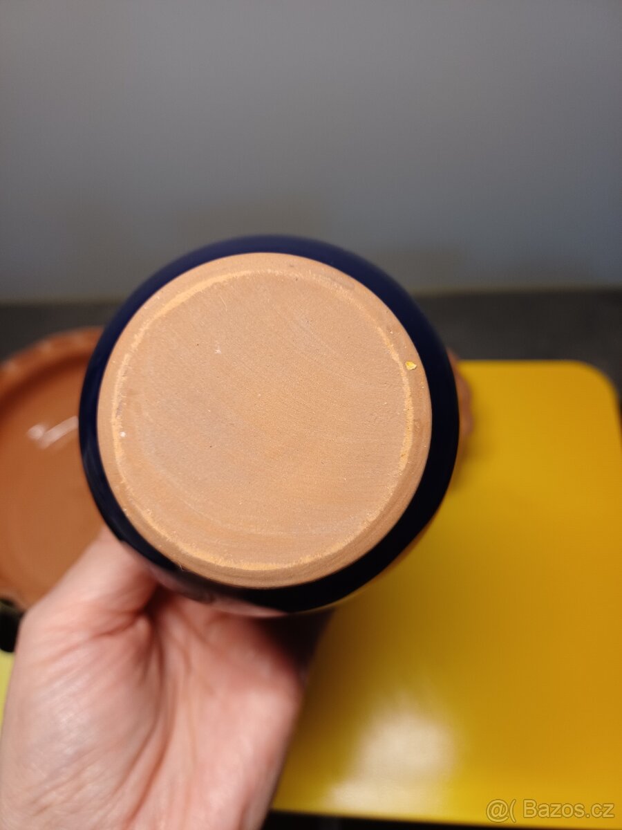 Keramická sada na dobroty, modrá barva - 4