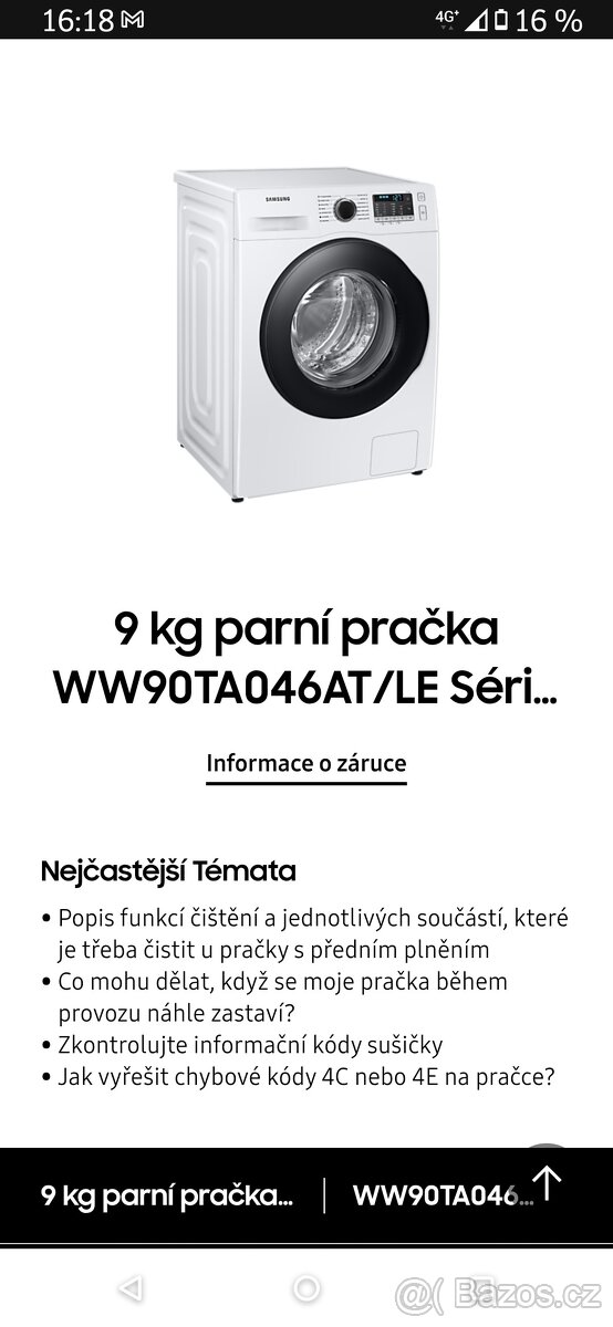 Parní pračka SAMSUNG - 4