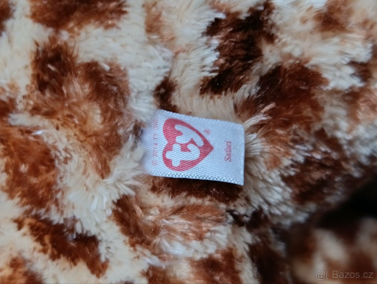 TY Žirafa očka Beanie Boss 42 cm - 4