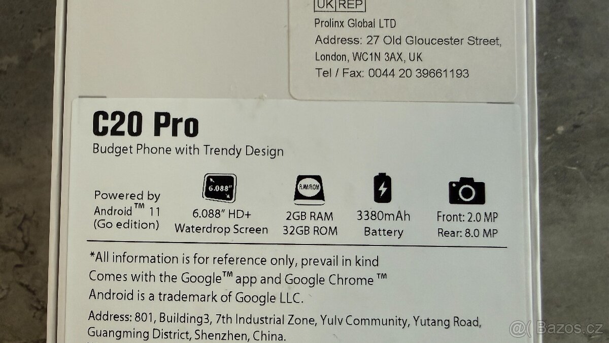Mobilní telefon OSCAL C20 Pro černý - 4