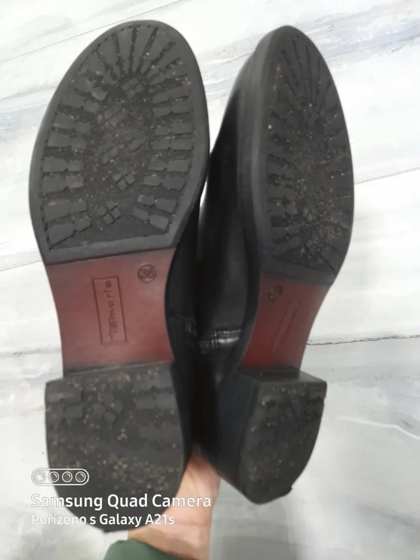 Kozačky kůže 38 Tamaris - 4