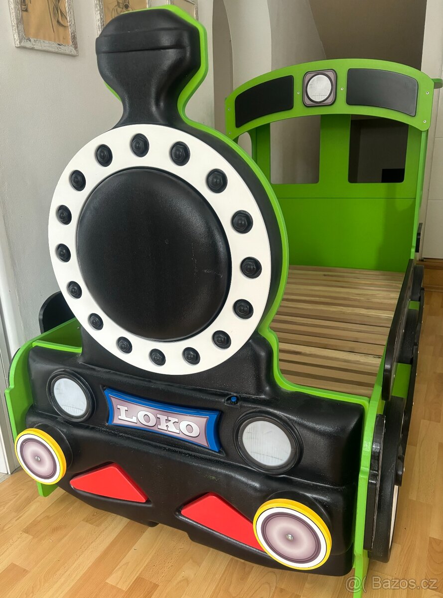 Dětská postel mašinka (lokomotiva) - 4