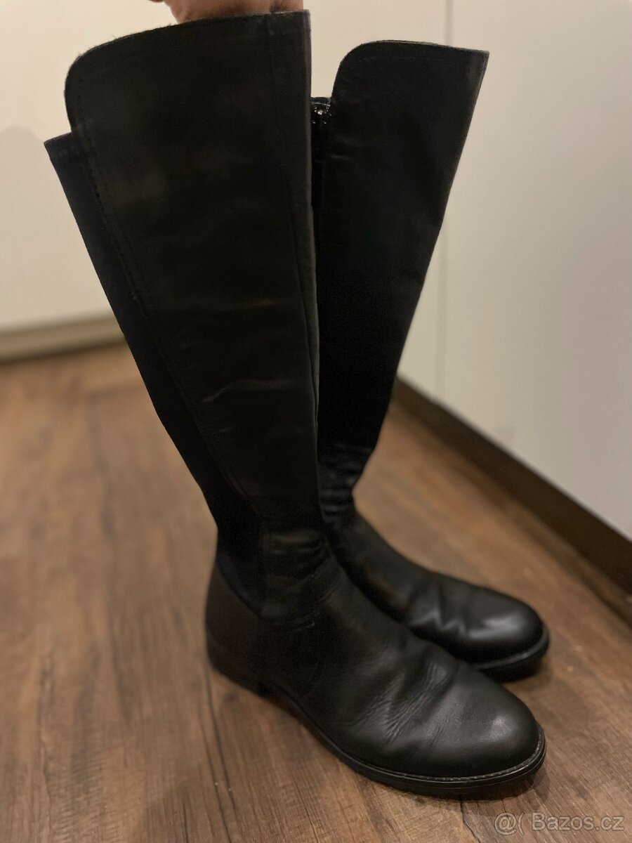 kožené kozačky - 4