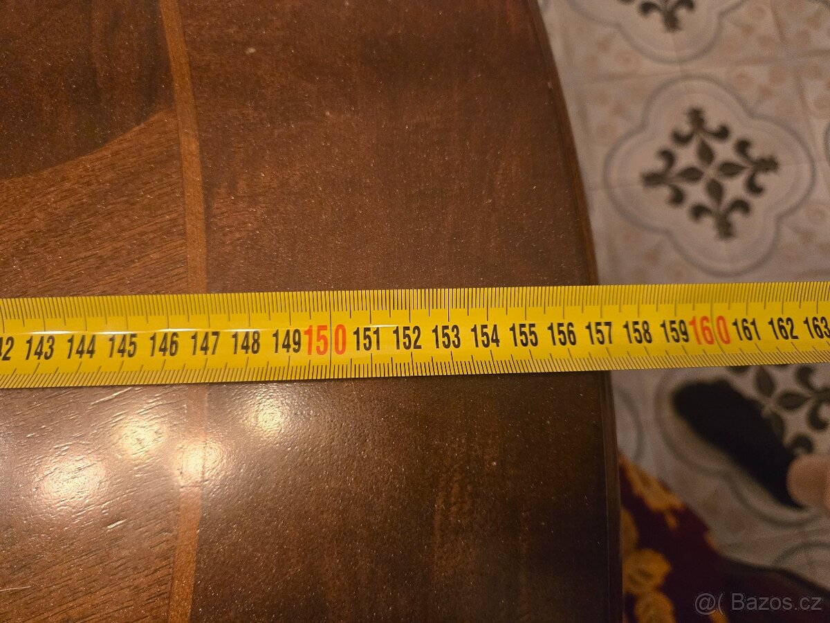 Starožitný jídelní stůl se židlemi - 4