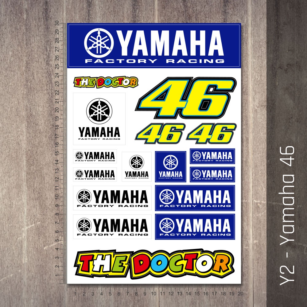 Samolepky Valentino Rossi 46 The Doctor Arch 20x30 cm - 4