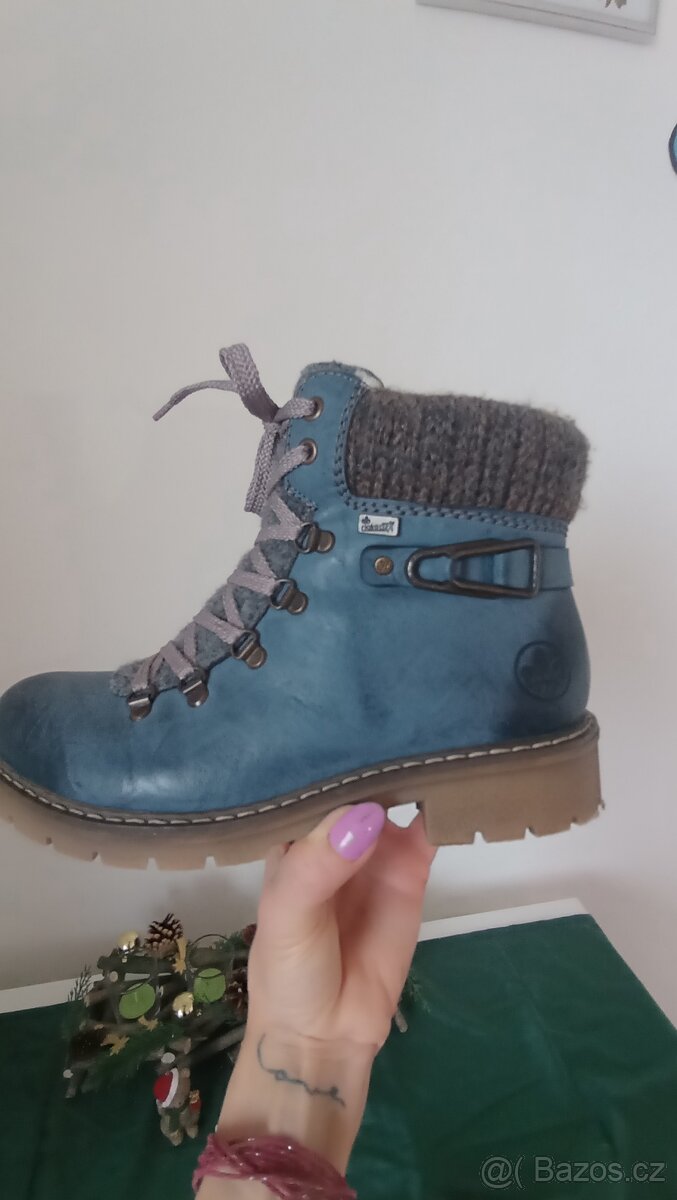 Modré Riker dámské s kožíškem - 4