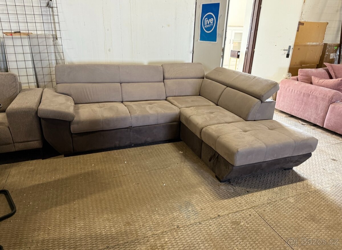 Rohová rozkládací sedačka s úl. prost. NOVÁ 2.j. - 4