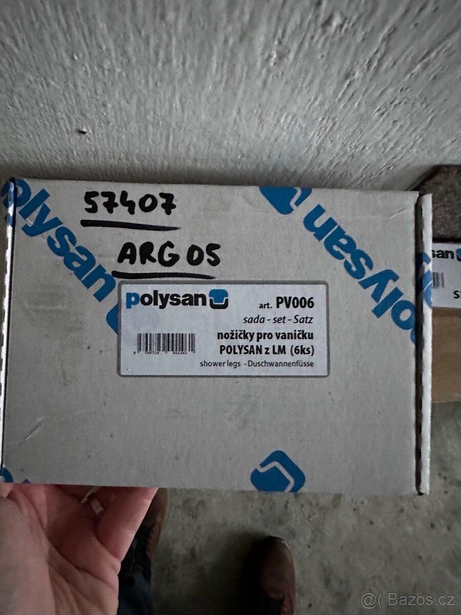 Sprchová vanička čtvrtkruhová Polysan 90x90 cm mramorová - 4