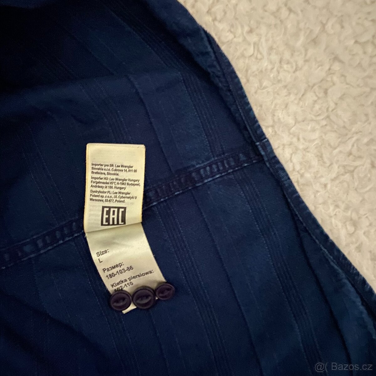 Pánská džínová košile Lee vel. L/50-52 - 4