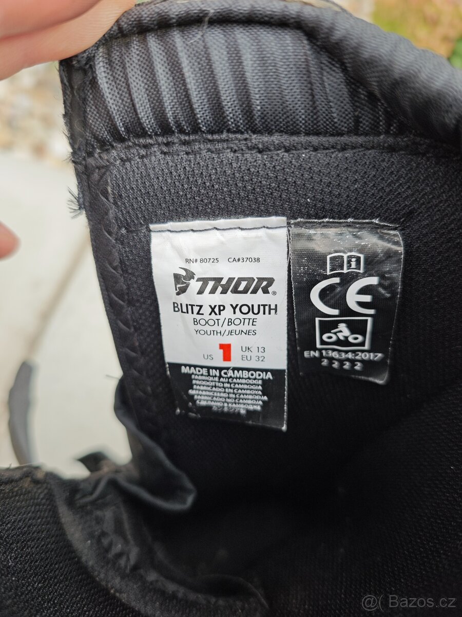 Thor Blitz XP Dětské motokrosové boty - 4