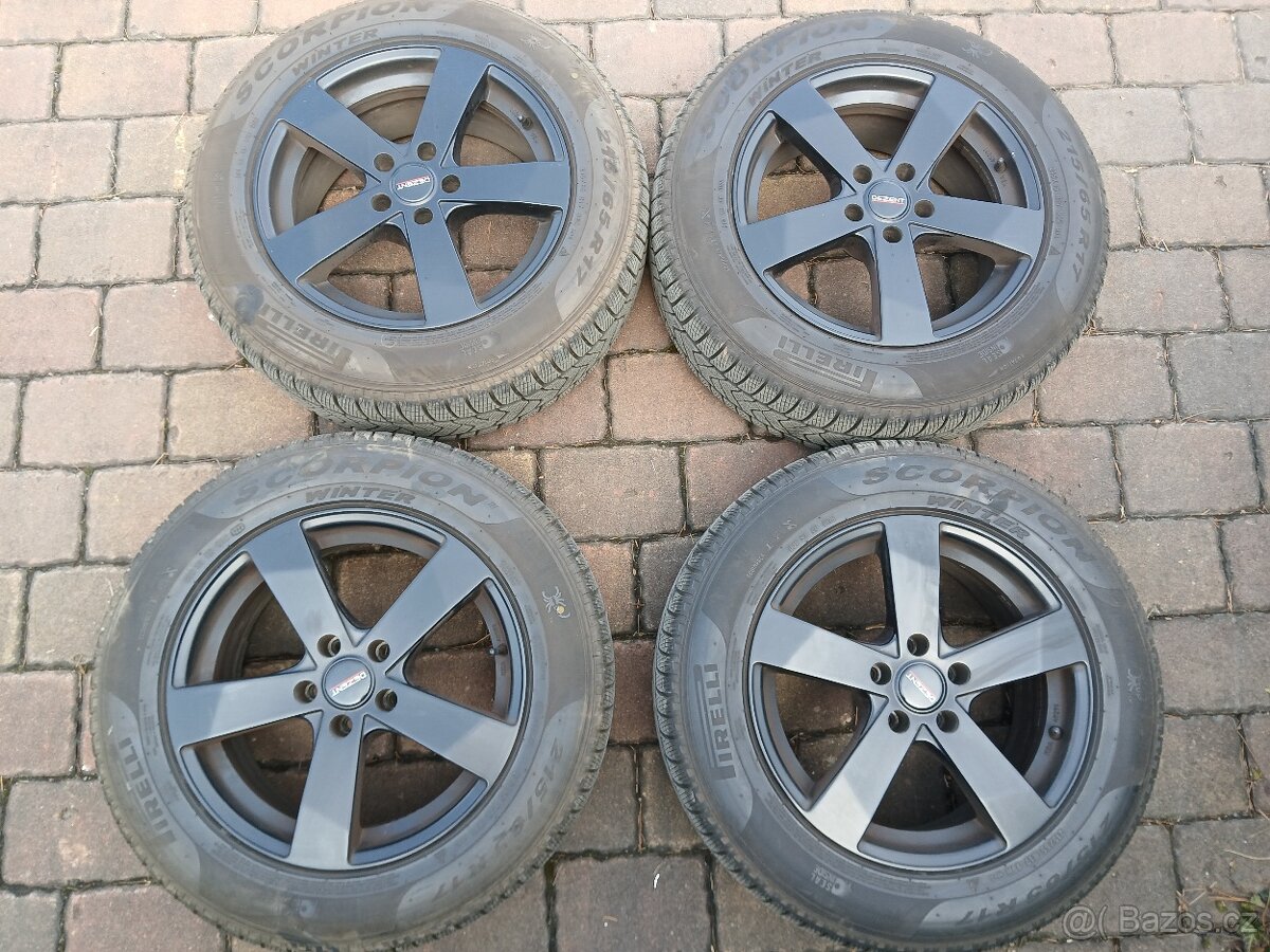 ALU kola,sada,DEZENT,originál,215/65 R17,5x112,4x 8,5mm,TOP - 4