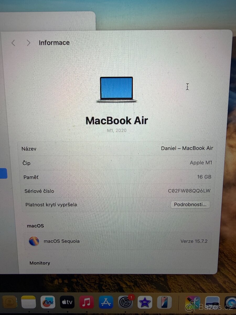 Macbook Air 13" M1, 16 GB RAM, 512 GB SSD - 4