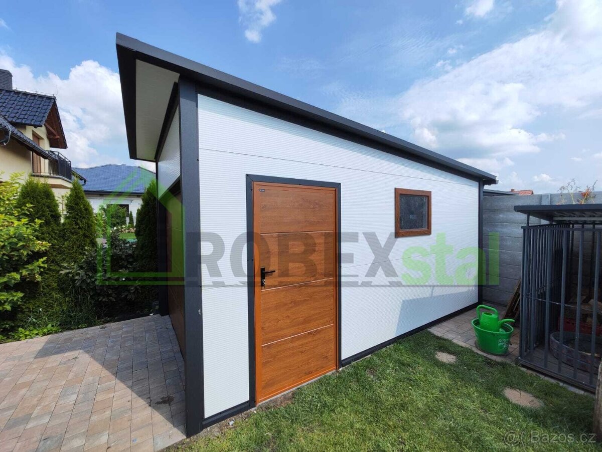 Zateplená garáž PIR panel 3x5m - 4