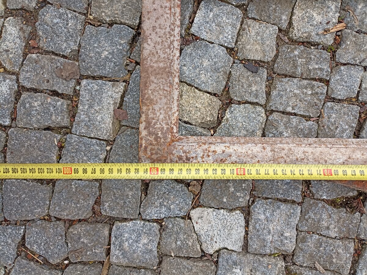 2 ks industriální, kovová okna - 4