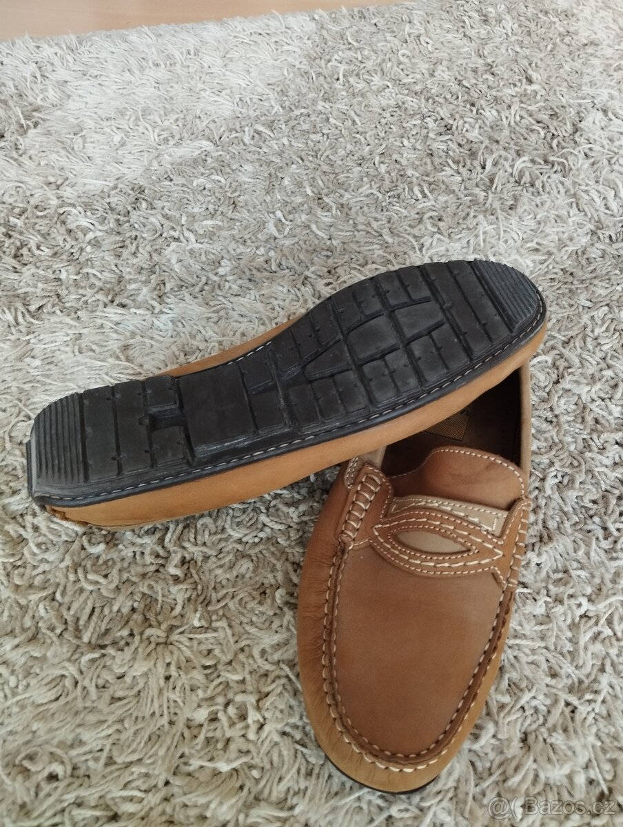 Pánské kožené mokasíny vel.43 - 4