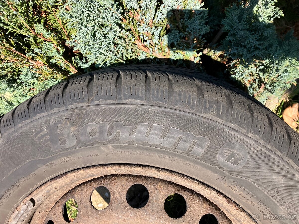 Prodej zimní pneu + plech 165/65 R15 - 4