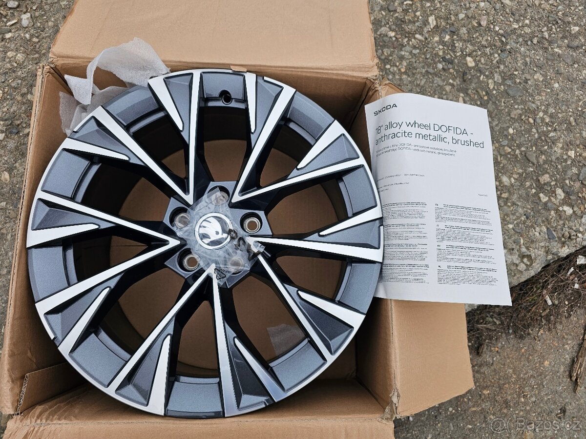 1ks Alu kolo ŠKODA DOFIDA 18" - 4