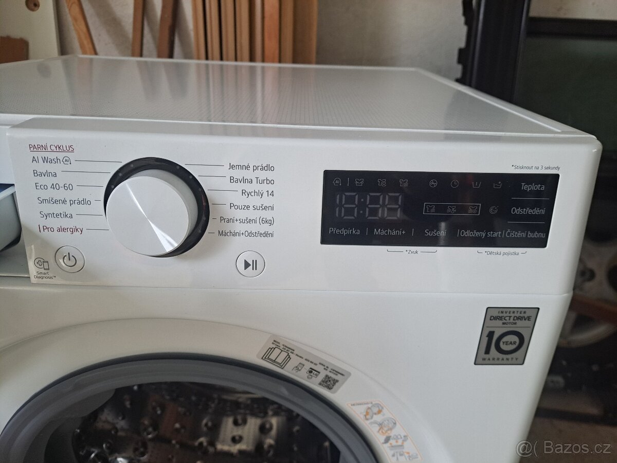 Parní pračka/sušička LG 10/6 kg - 4
