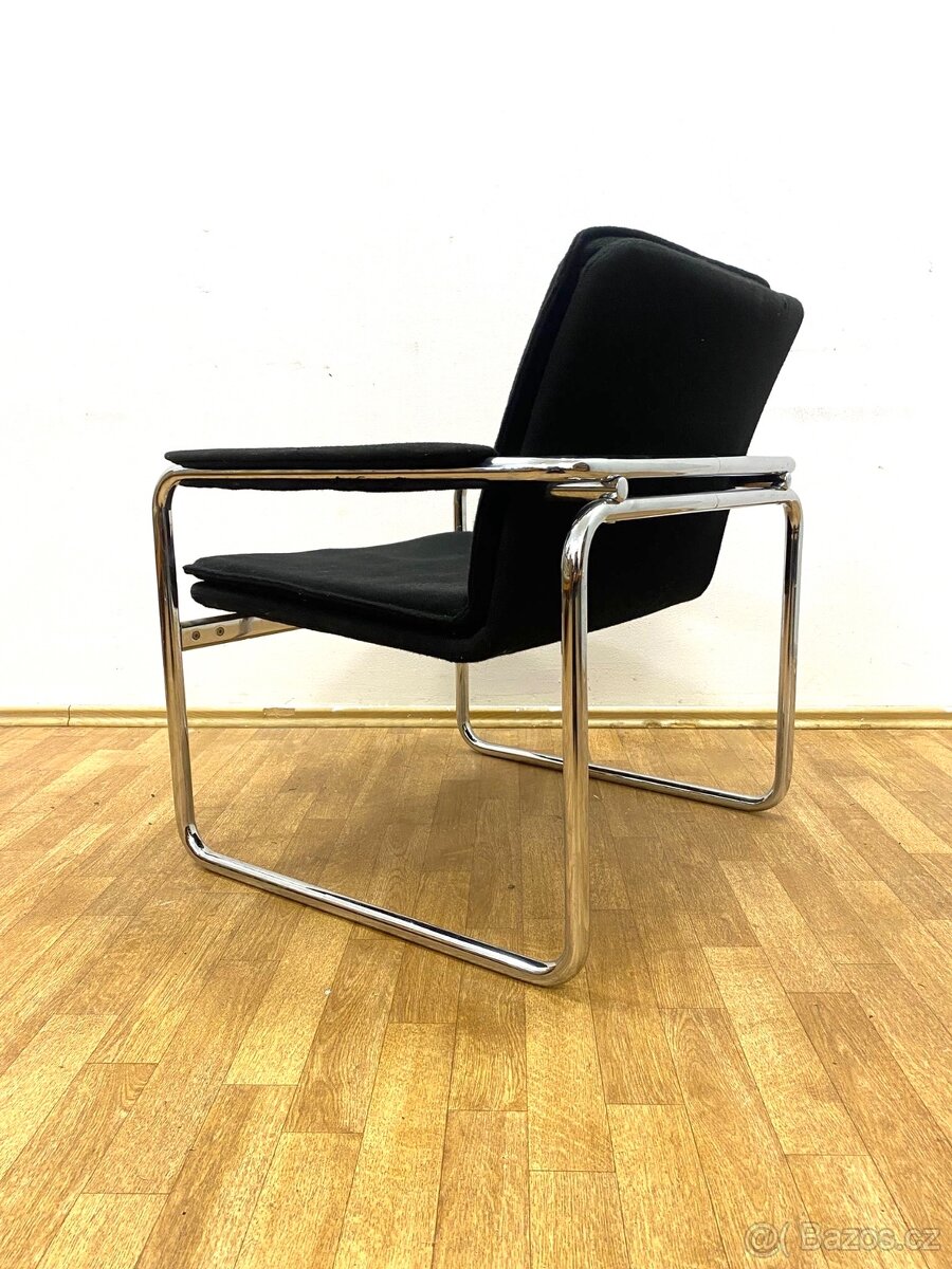 Retro křeslo 70. léta chrom - 4