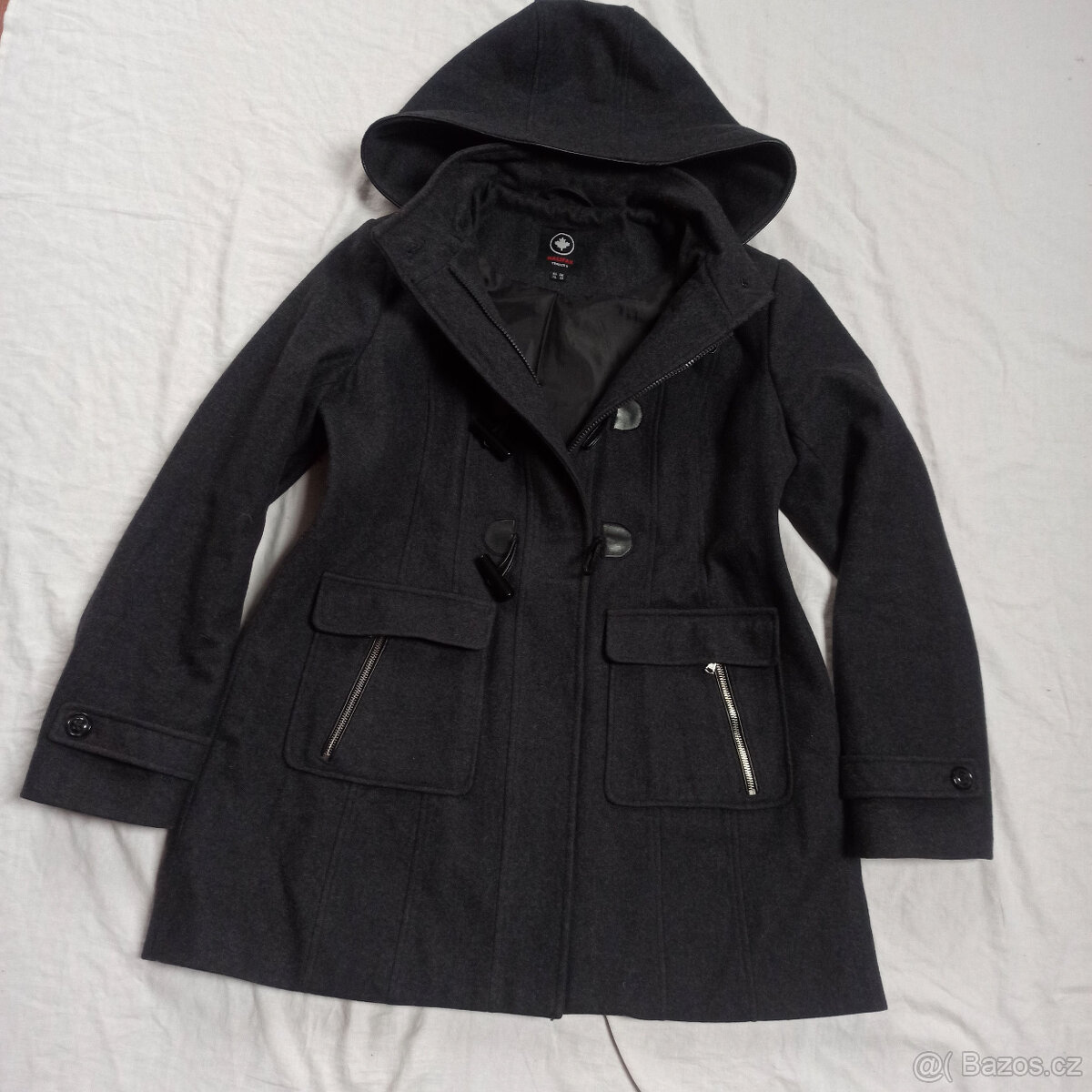 dámský vlněný zimní kabát eur 44 TOP STAV - 4