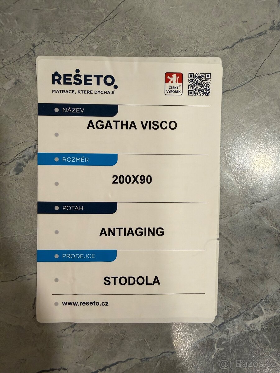 Matrace Agatha Visco 90x200x23 - 4