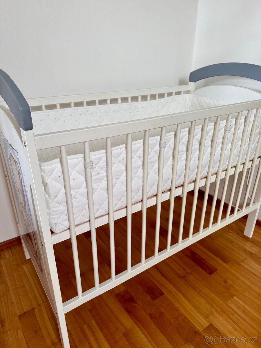 IKEA chránič na příčky postýlky, mantinel 60x120 - 4