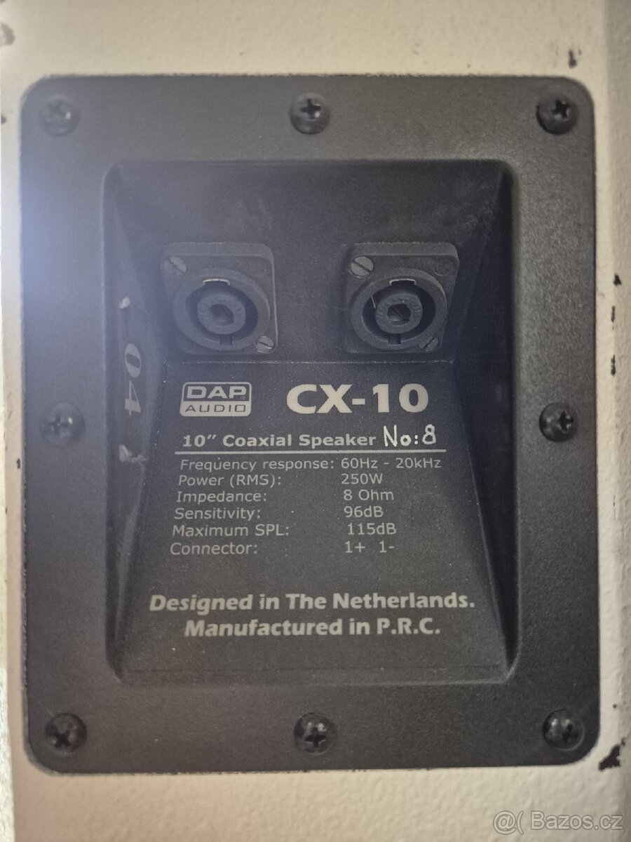 Prodám 4x 10" koax odposlech 250w - 4