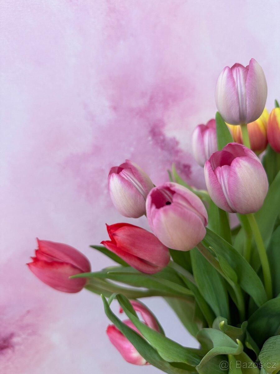 Abstraktní obraz - Láska je ve vzduchu… 60x60cm - 4