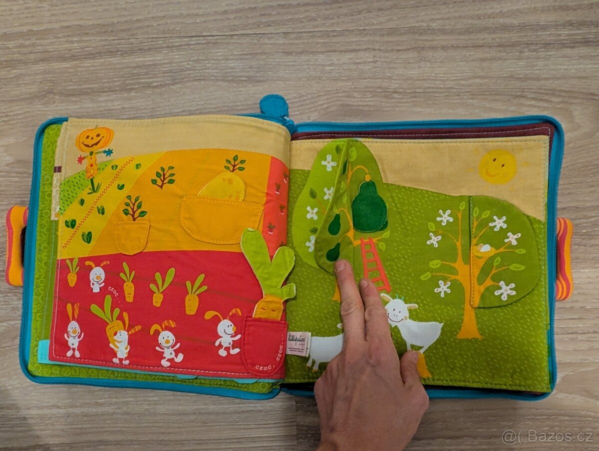 Liliputiens textilní knížka farmář Jeff - 4